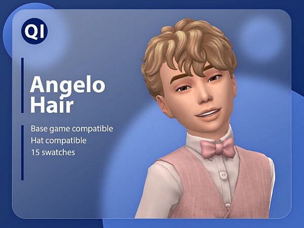 Angelo Hairstyle by qicc ~ The Sims Resource for Sims 4