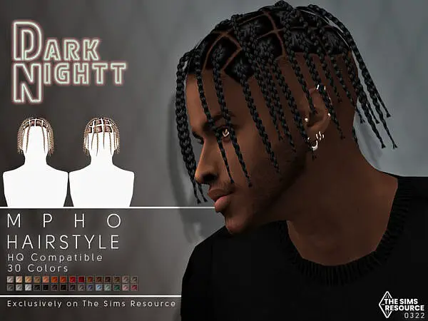 Mpho Hairstyle ~ The Sims Resource for Sims 4