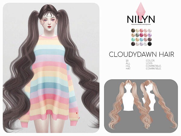 CloudyDown Hairstyle ~ The Sims Resource for Sims 4