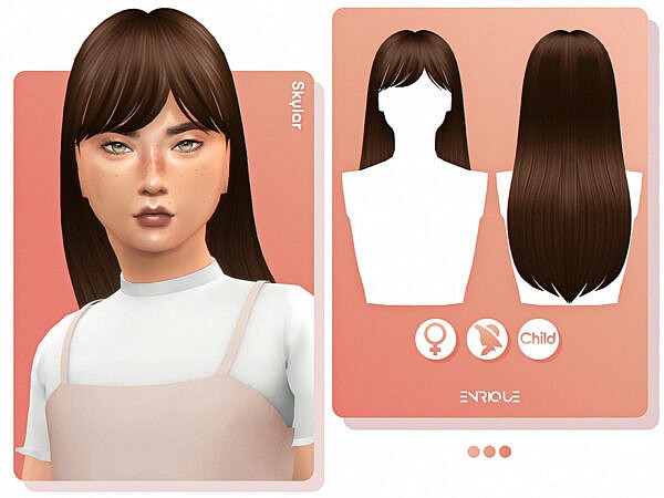 Skylar Hairstyle (Child Version) ~ The Sims Resource for Sims 4