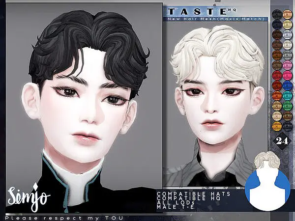 Male Hairstyle Taste ~ The Sims Resource for Sims 4