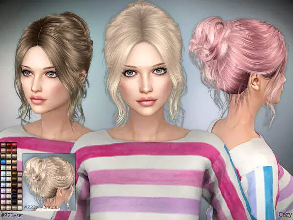 #223   Female Hairstyles ~ The Sims Resource for Sims 4